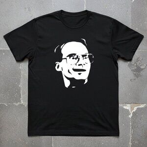 Hunter S. Thompson Minimalist Portrait Graphic T-Shirt Gonzo Journalism Tee